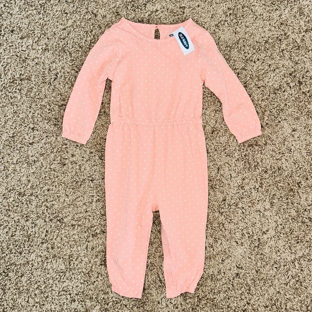NWT Polkadot Jumper 12-18m 18 Month Girl Baby Toddler Outfit One Piece New BNWT